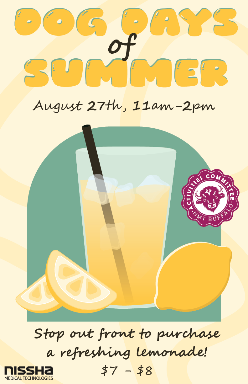 Dog Days of Summer lemonade sale poster